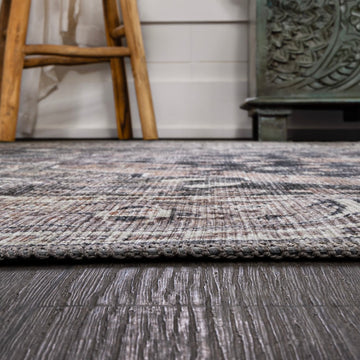 Alacati Ogee Medallion Washable Area Rug
